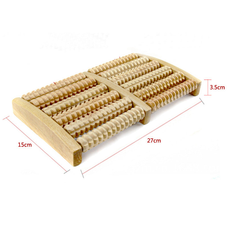 Wooden Foot Roller Massager - Wood Care Massage Tool for