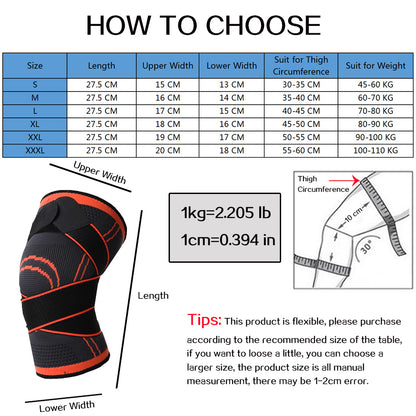 Euphology Pressurised Elastic Sports Kneepad